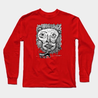 PSYCHEDELIC ART - LION LINES Long Sleeve T-Shirt